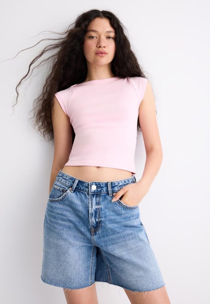 Basic tričko s výstřihem do lodičky