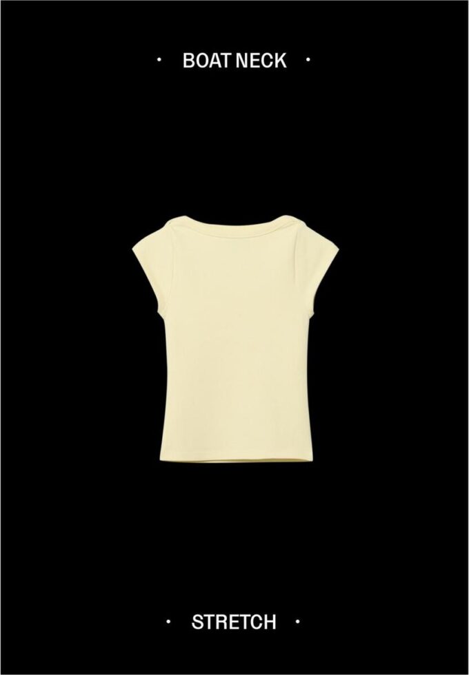 Basic tričko s výstřihem do lodičky