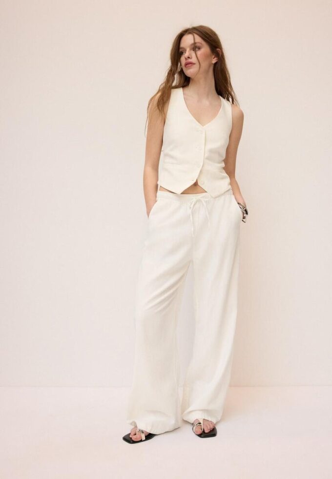 Basic vesta ze směsi lnu