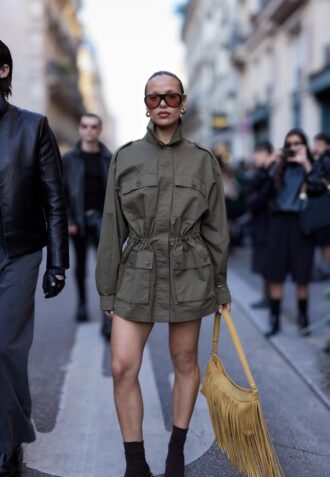 Bavlněná parka s kapsami