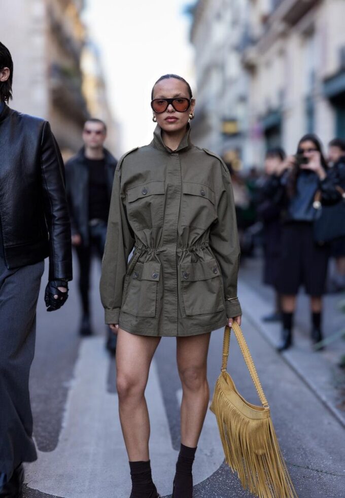 Bavlněná parka s kapsami