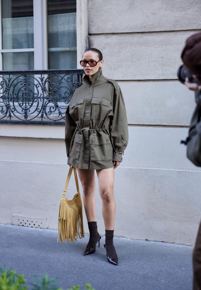 Bavlněná parka s kapsami