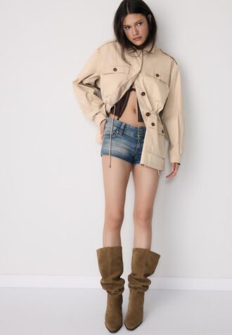 Bavlněná parka s kapsami