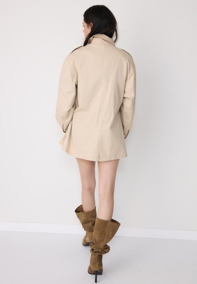 Bavlněná parka s kapsami