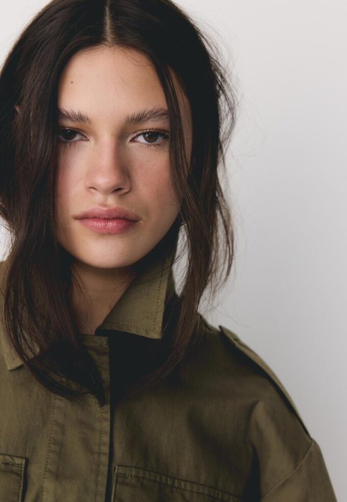 Bavlněná parka s kapsami