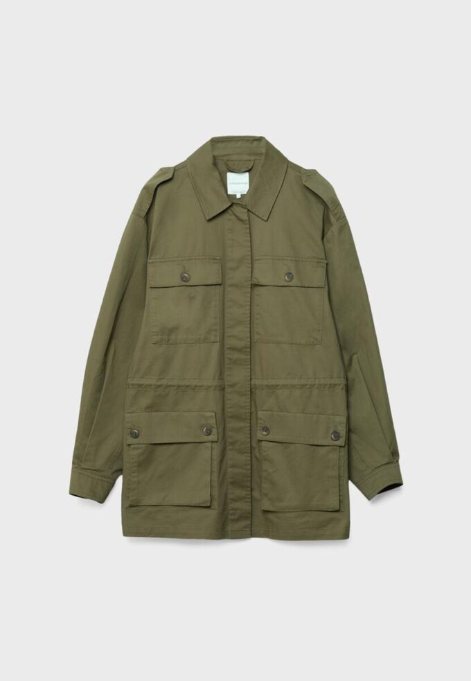 Bavlněná parka s kapsami