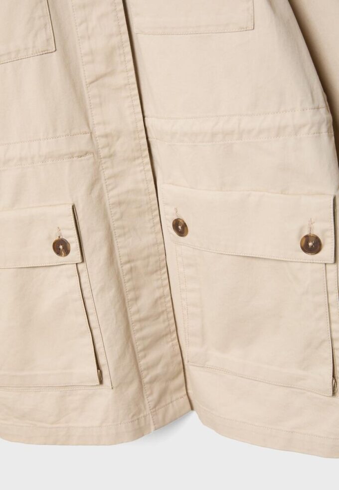 Bavlněná parka s kapsami