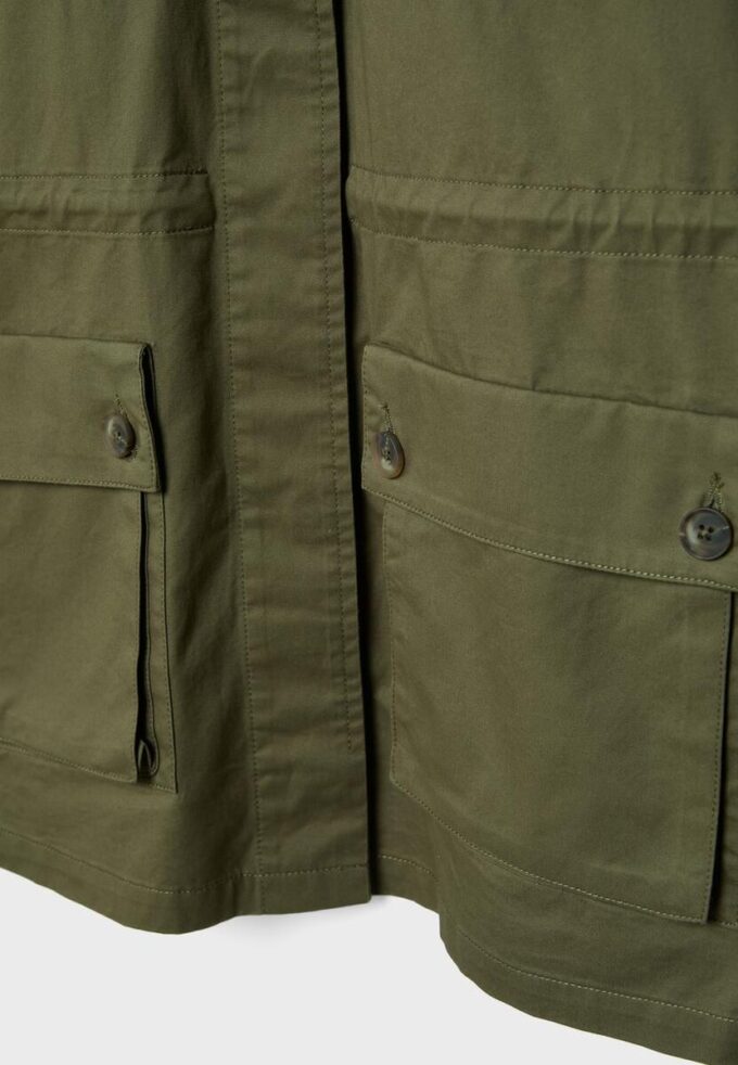 Bavlněná parka s kapsami