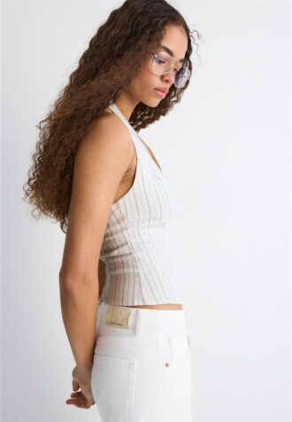 Bengalinové tílko s vázáním za krkem