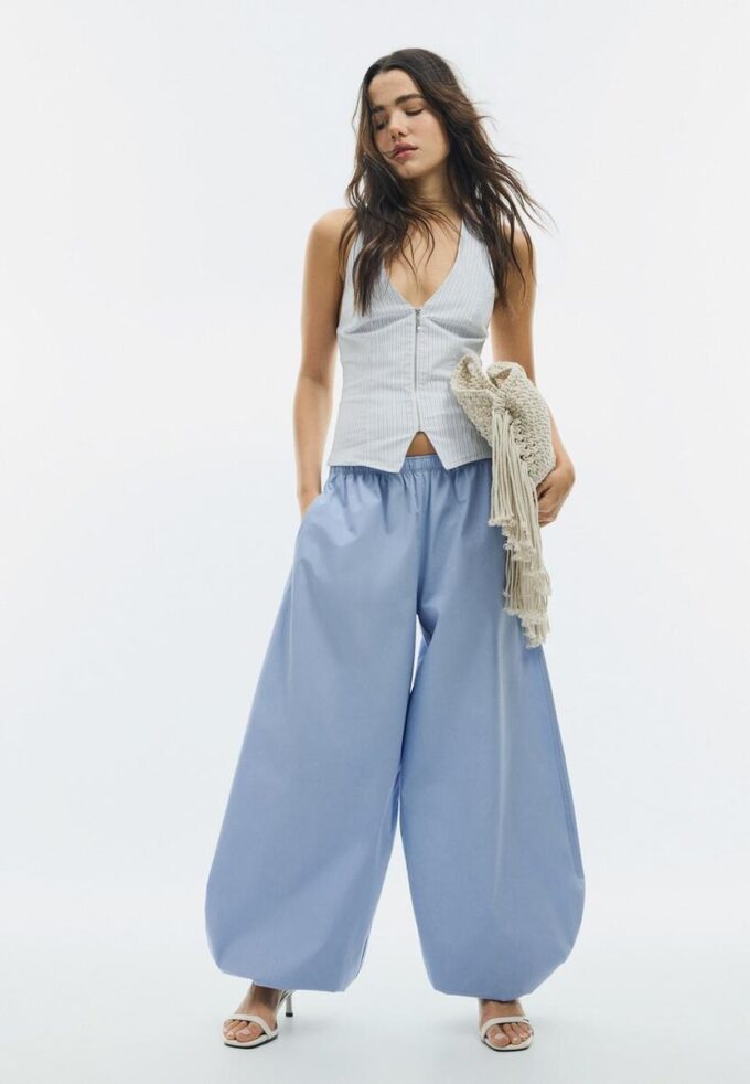 Bengalinové tílko s vázáním za krkem