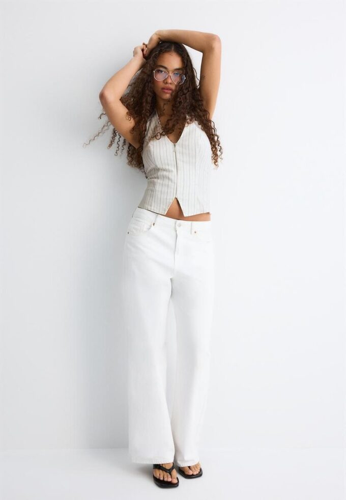 Bengalinové tílko s vázáním za krkem