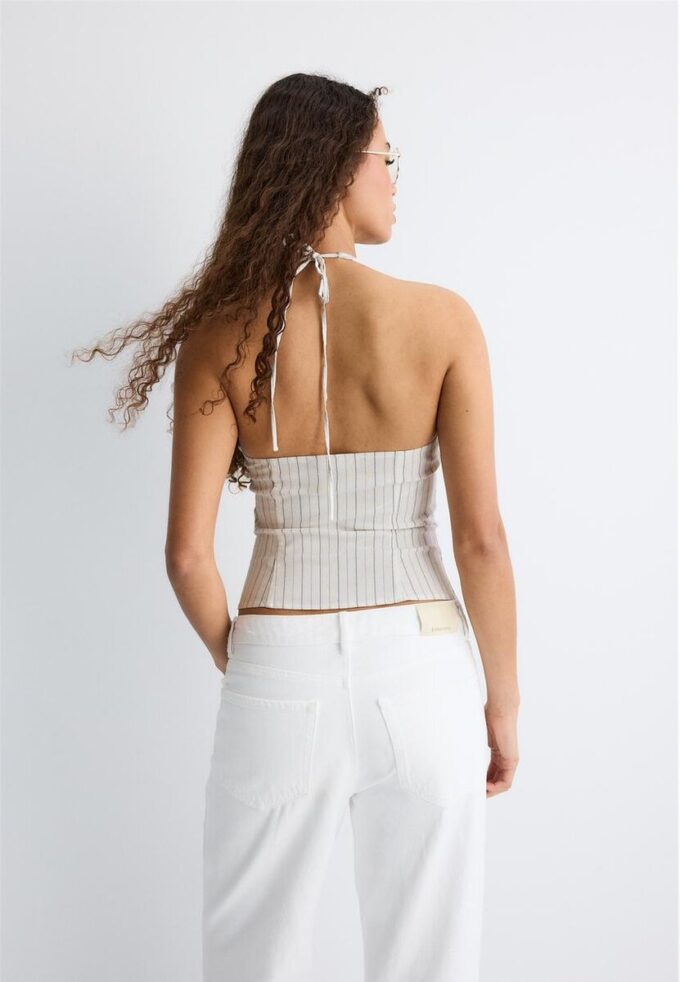 Bengalinové tílko s vázáním za krkem