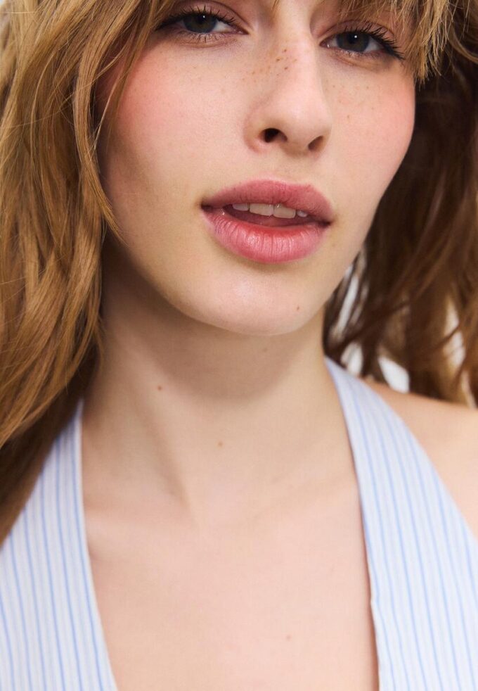 Bengalinové tílko s vázáním za krkem