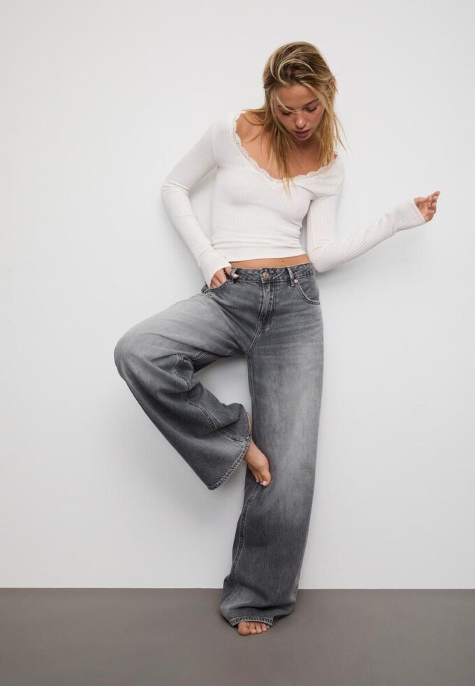 Bezšvový krajkový top Bezšvový krajkový top