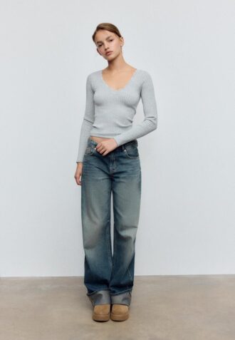 Bezšvový krajkový top