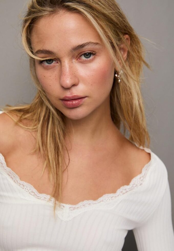 Bezšvový krajkový top Bezšvový krajkový top