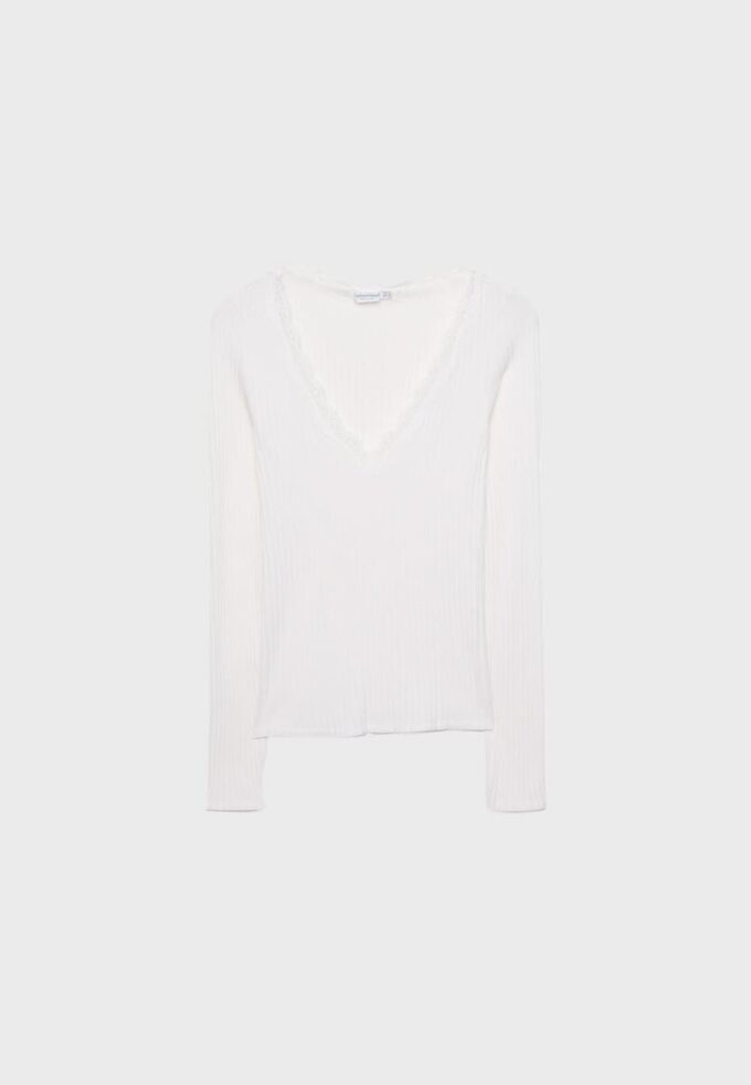 Bezšvový krajkový top Bezšvový krajkový top