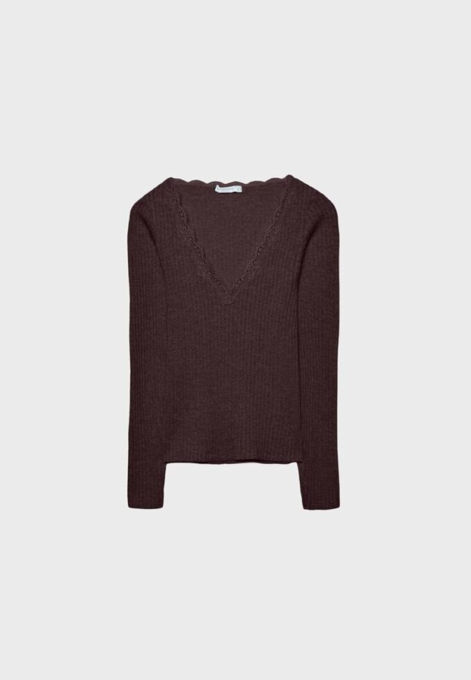 Bezšvový krajkový top Bezšvový krajkový top