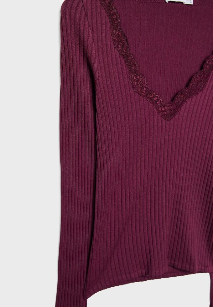 Bezšvový krajkový top Bezšvový krajkový top