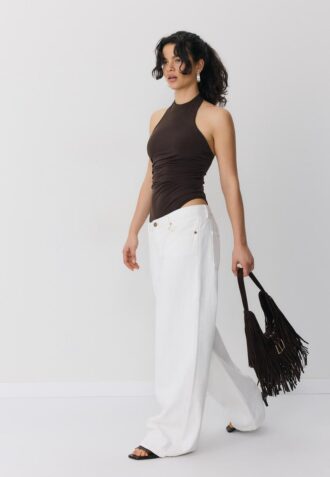 Bodysuit s vázáním za krkem