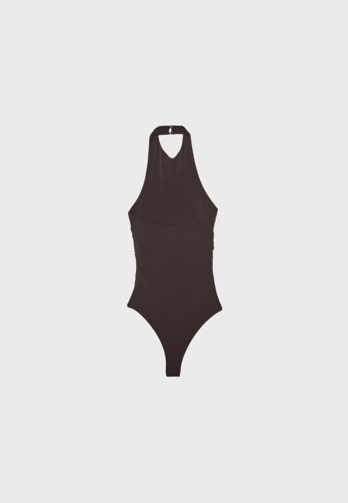 Bodysuit s vázáním za krkem Bodysuit s vázáním za krkem