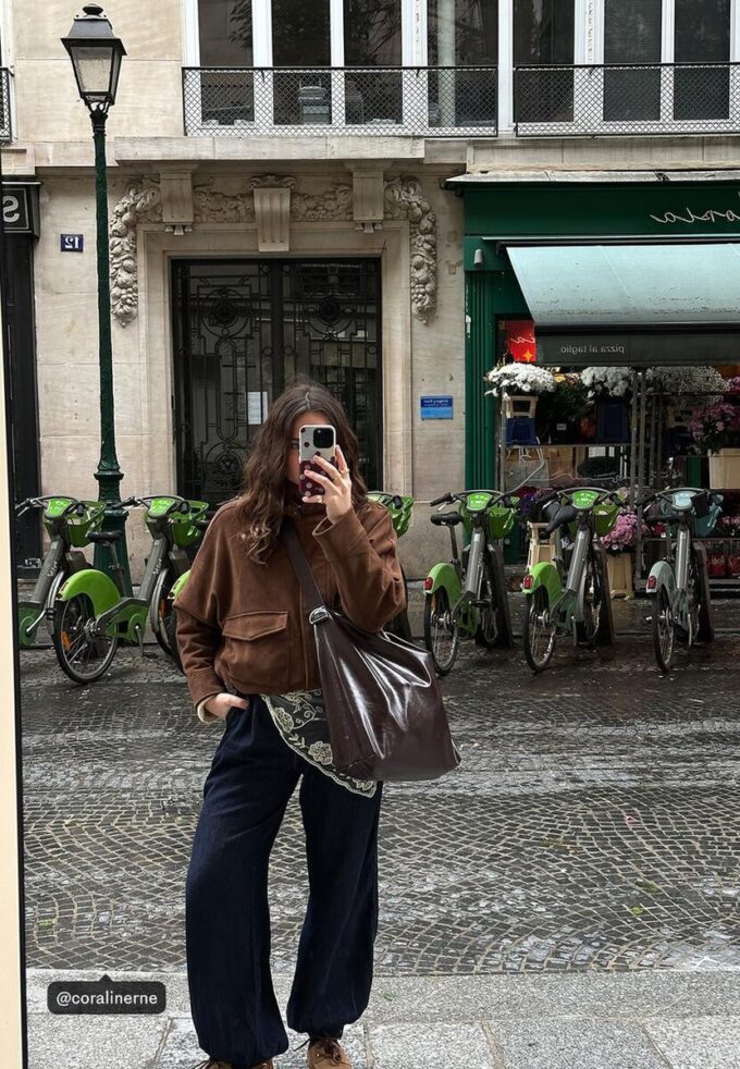 Bomberová bunda z umělé semiše