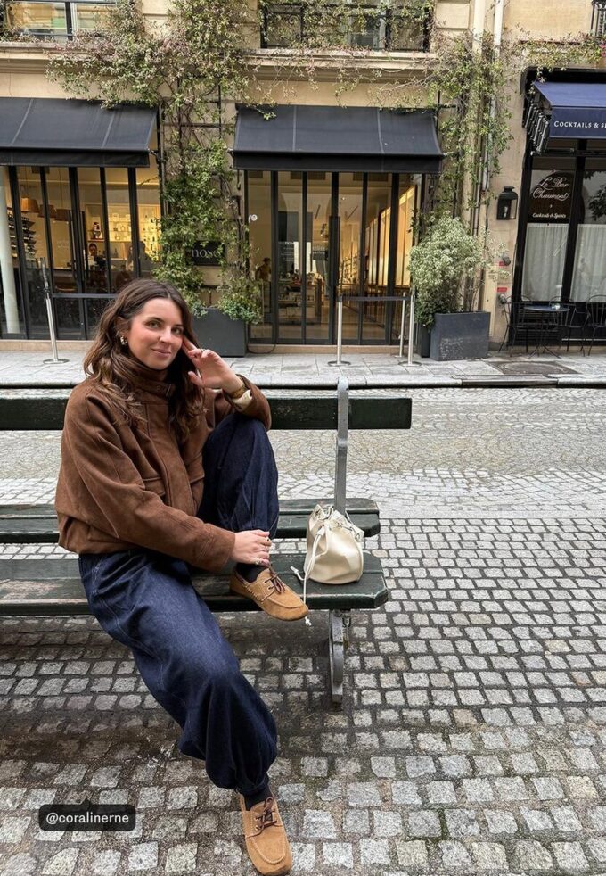 Bomberová bunda z umělé semiše