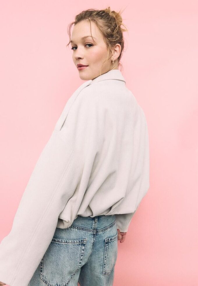 Bomberová bunda z umělé semiše