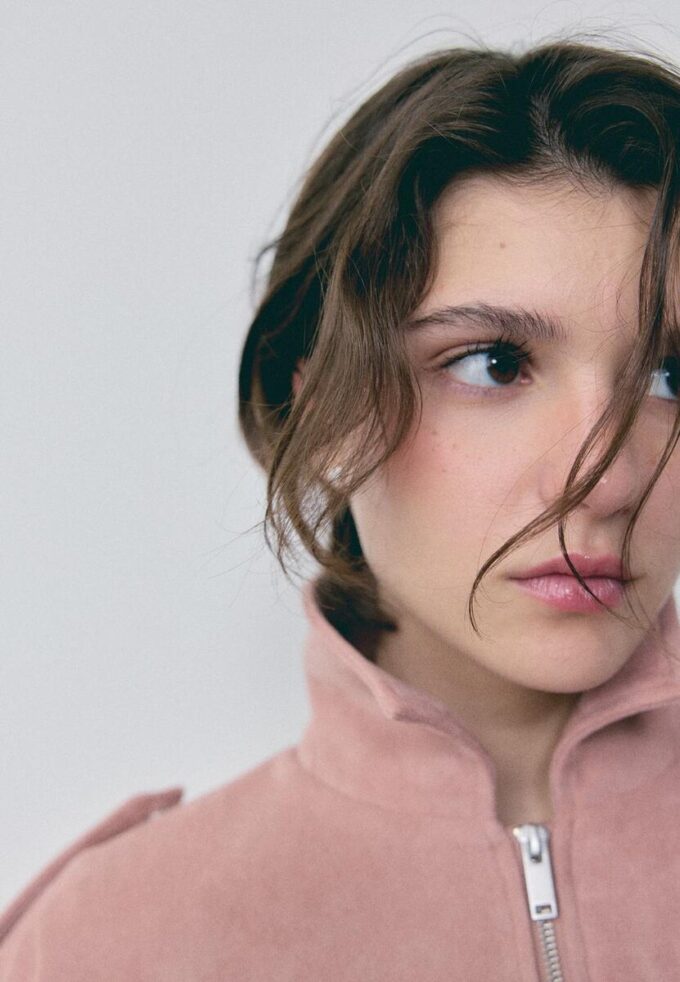 Bomberová bunda z umělé semiše