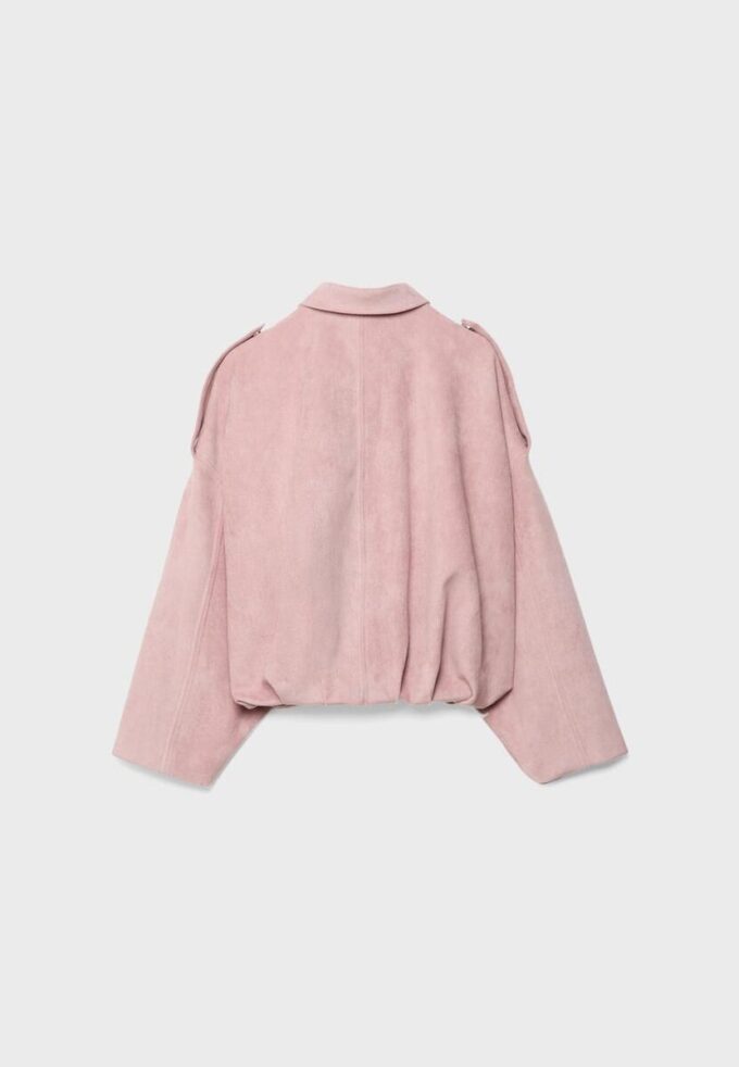 Bomberová bunda z umělé semiše