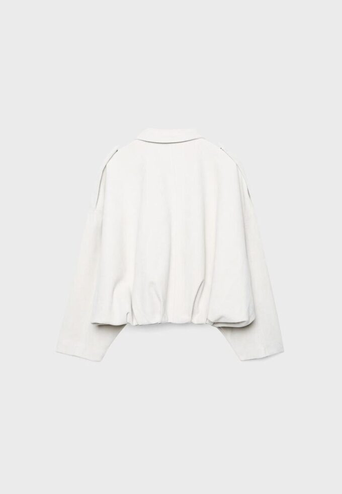 Bomberová bunda z umělé semiše