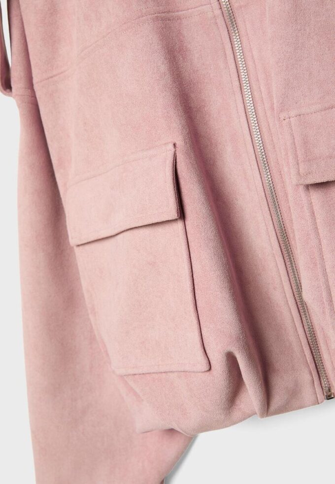 Bomberová bunda z umělé semiše