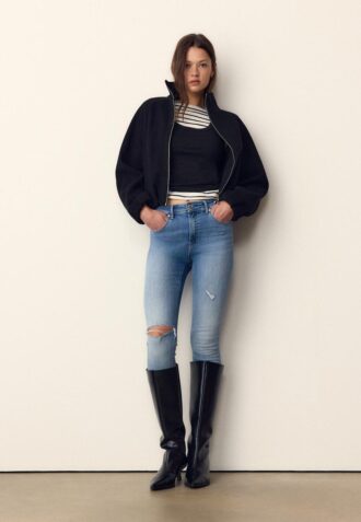 D07 Skinny džíny s normálním pasem