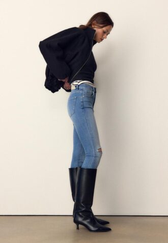 D07 Skinny džíny s normálním pasem