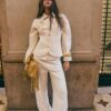 D91 Nízké džíny Wide Leg z kepru D91 Nízké džíny Wide Leg z kepru