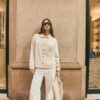 D91 Nízké džíny Wide Leg z kepru D91 Nízké džíny Wide Leg z kepru