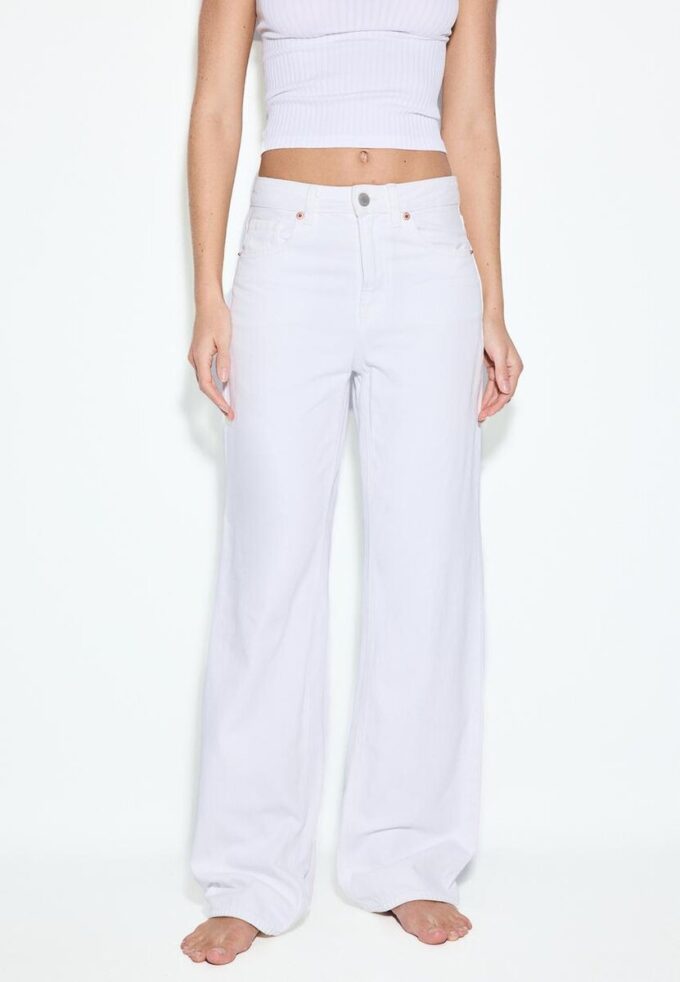 D92 Rovné džíny se širokými nohavicemi