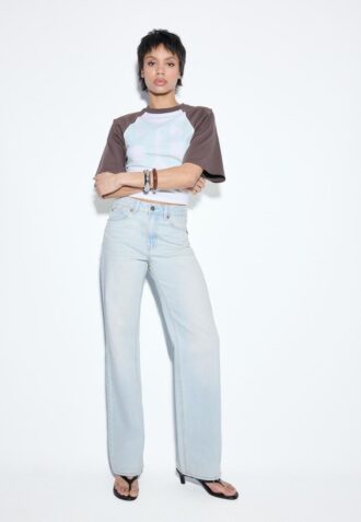 D92 Rovné džíny Wide Leg