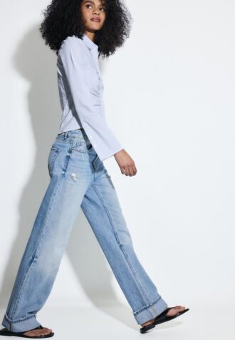 D92 Rovné džíny Wide Leg