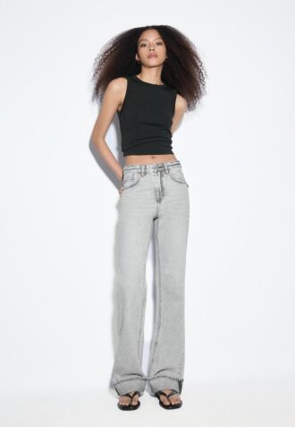 D92 Rovné džíny Wide Leg