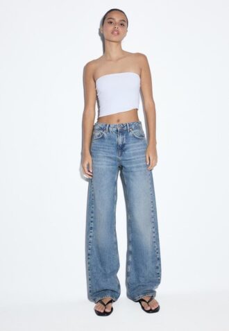 D92 Rovné džíny Wide Leg