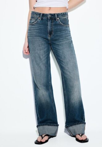 D92 Rovné džíny Wide Leg