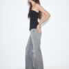 D92 Rovné džíny Wide Leg