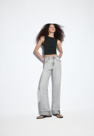 D92 Rovné džíny Wide Leg