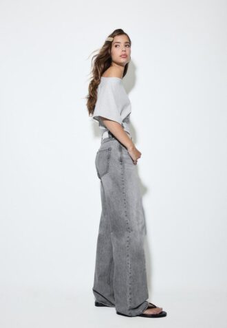 D92 Rovné džíny Wide Leg