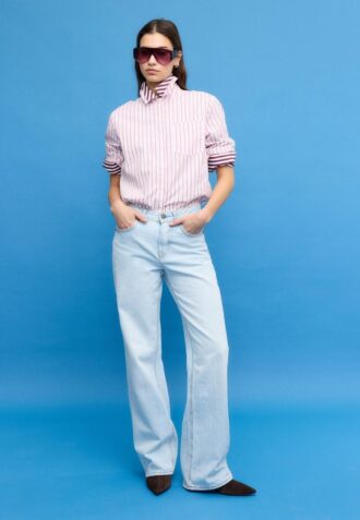 D92 Rovné džíny Wide Leg