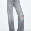 D92 Rovné džíny Wide Leg