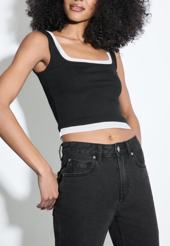 D98 Džíny s rovnými nohavicemi