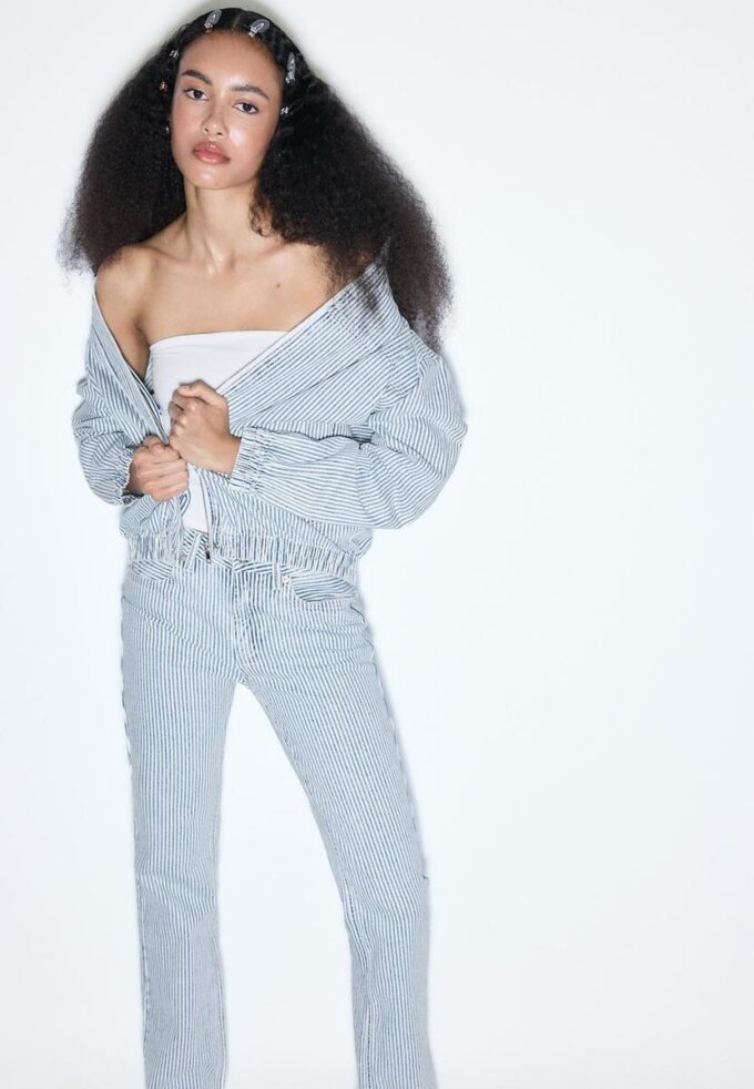 D98 Džíny s rovnými nohavicemi