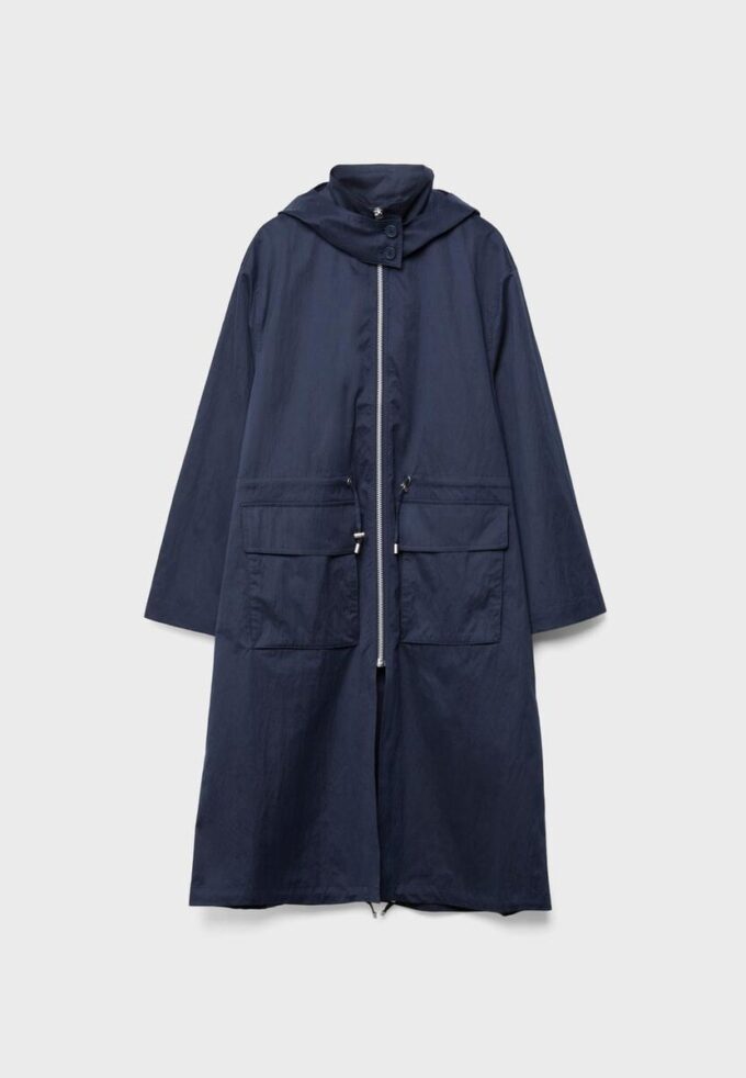 Dlouhá splývavá parka Dlouhá splývavá parka